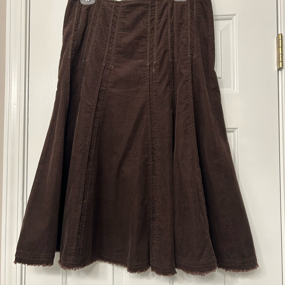Cabi Chocolate Brown A-Line Skirt
